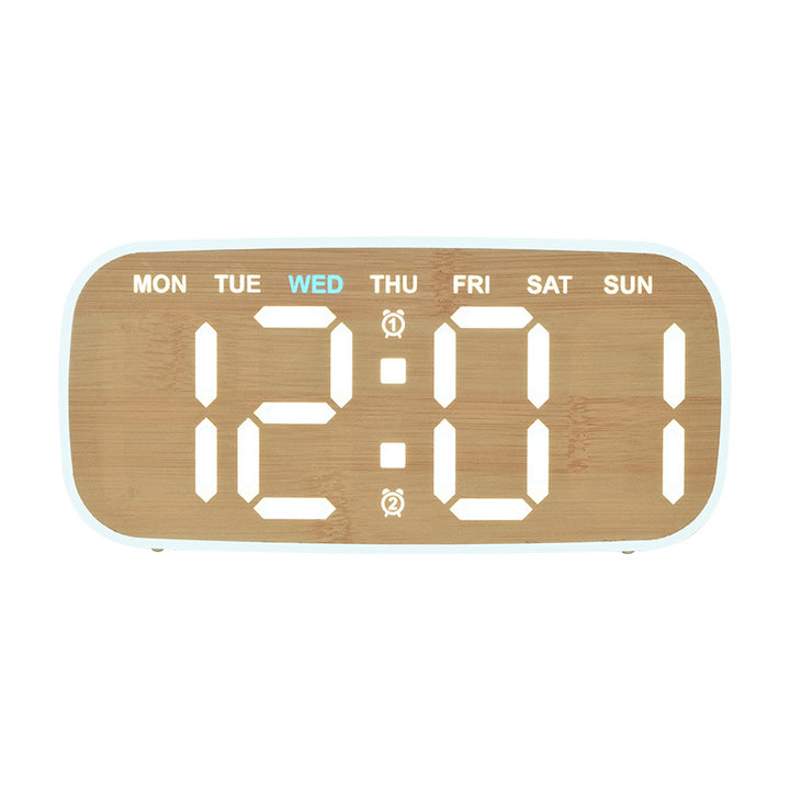 Digital Alarm Clock with Date and Day of the Week Display Kalsten