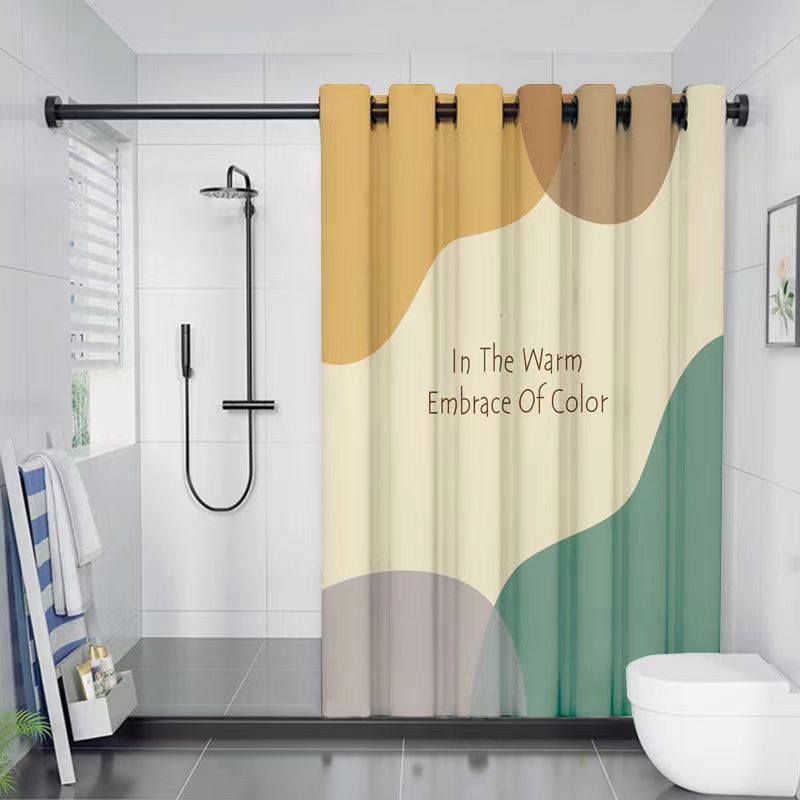 Contemporary Abstract Design Shower Curtain Kalsten