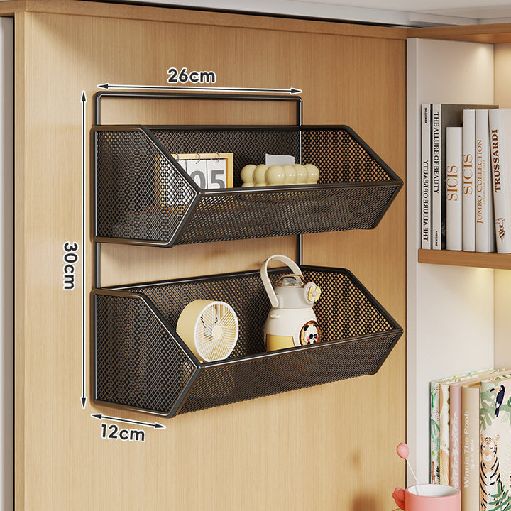 Over-Cabinet Mesh Hanging Storage Basket Shelf Organizer