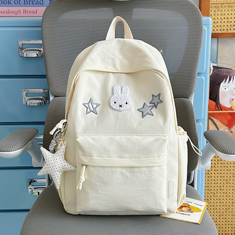Cute Bunny-Embellished Backpack Kalsten