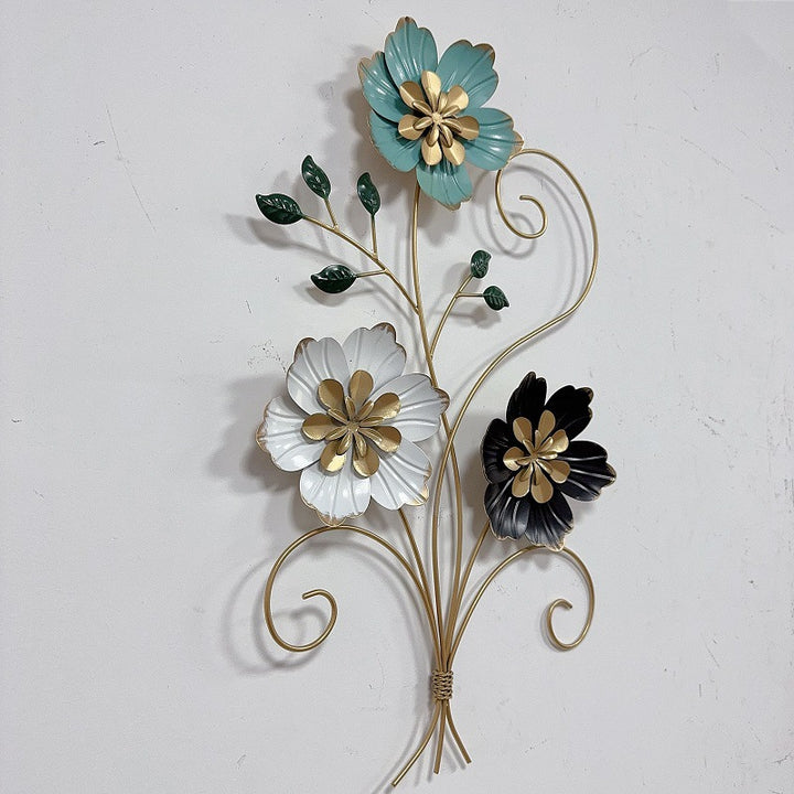 3D Floral Metal Wall Art Kalsten