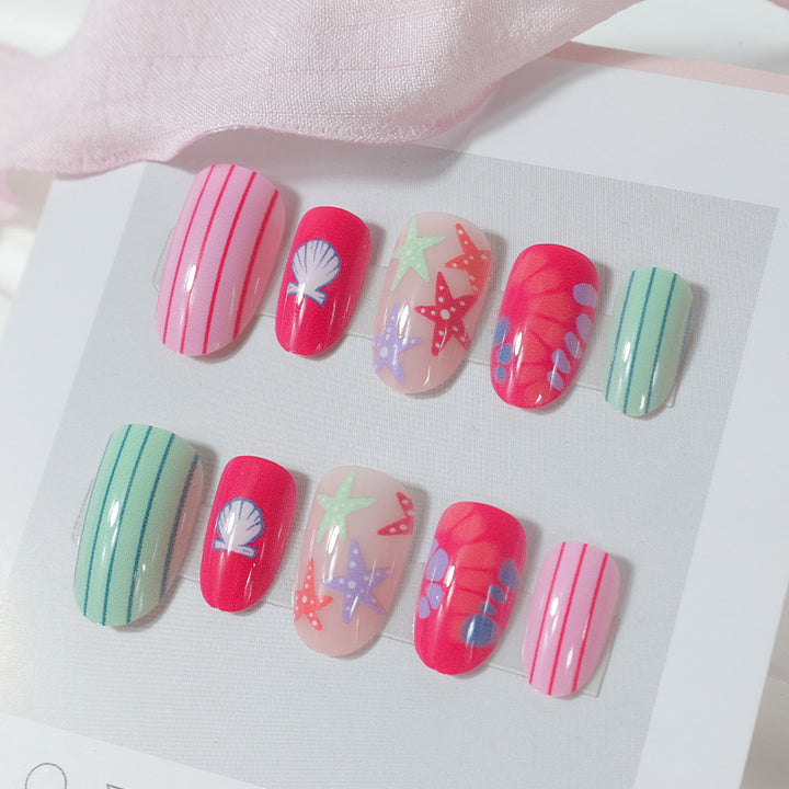Artificial nails with maritime motifs Kalsten