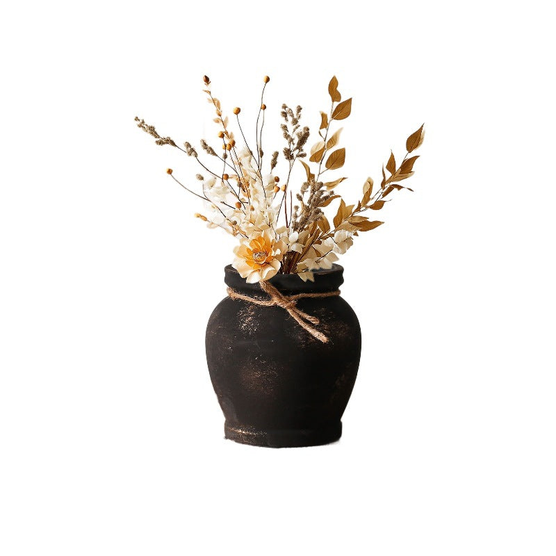 Rustic ceramic plant decoration Kalsten