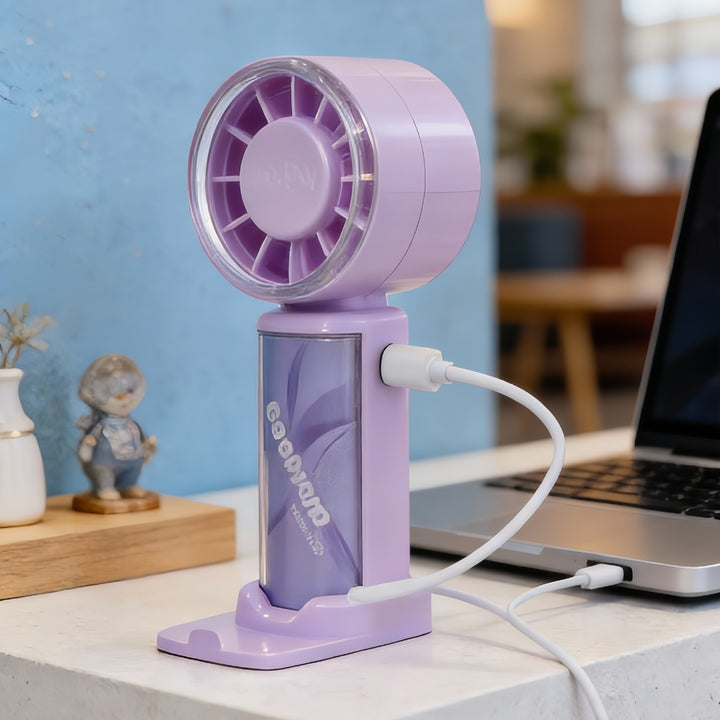 Portable hand fan with LED display Kalsten