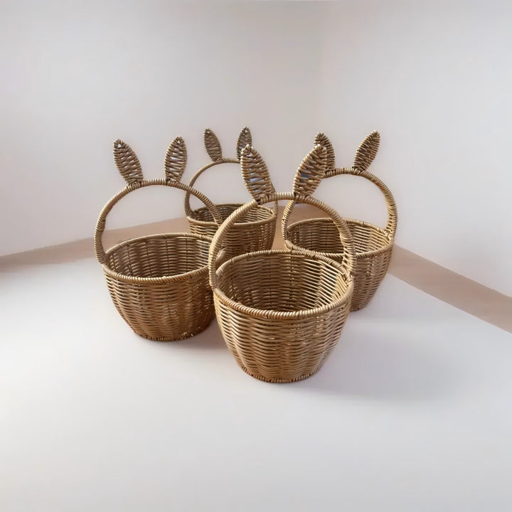 Decorative Bunny Ears Woven Basket Kalsten