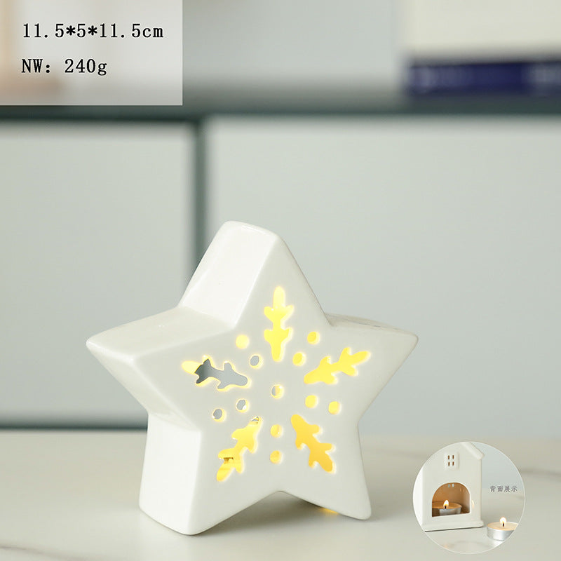 Ceramic House Tea Light Holder Kalsten