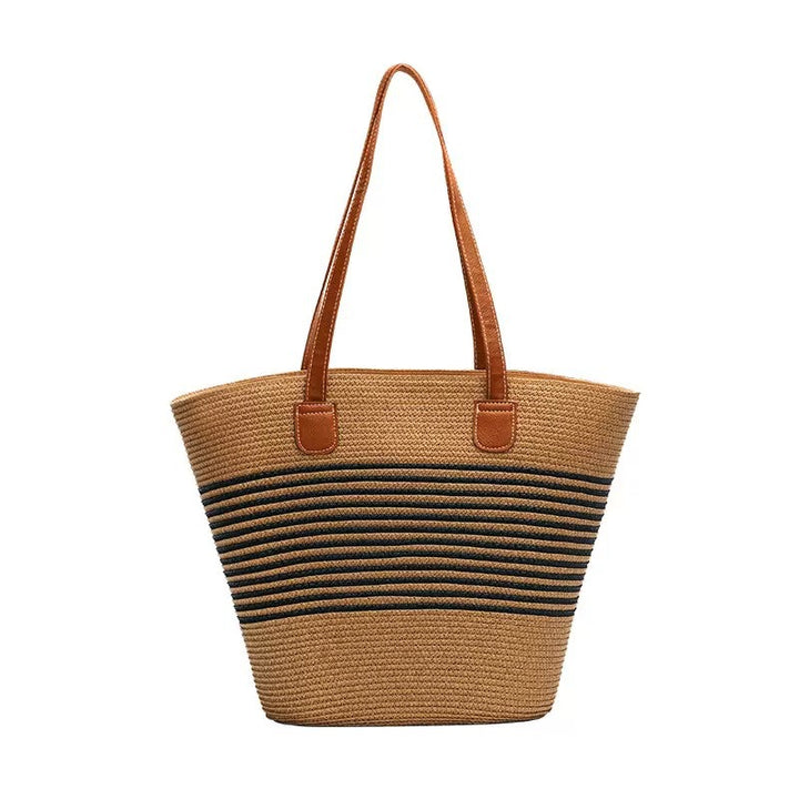 Stylish beach bag with decorative striped pattern Kalsten