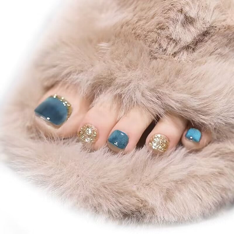 Decorative Sparkling Toe Nail Art Kalsten