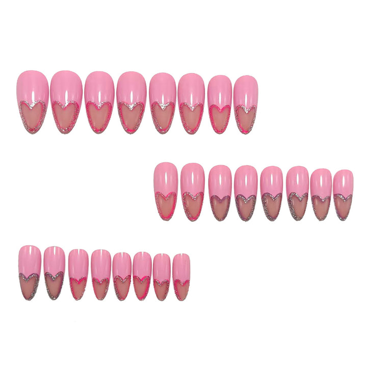 Artificial nails with romantic heart design Kalsten