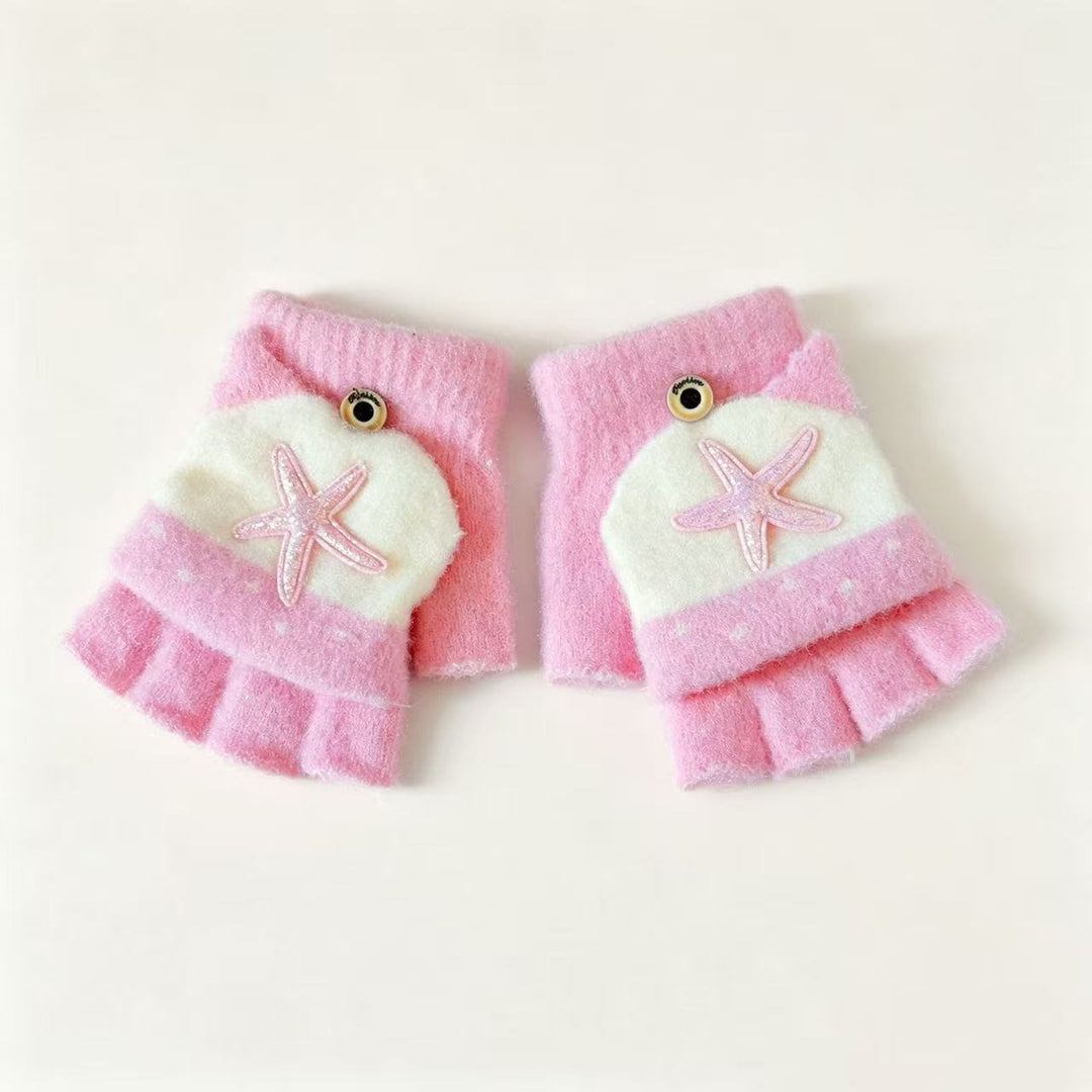 Cute Cartoon-Themed Fingerless Gloves Kalsten