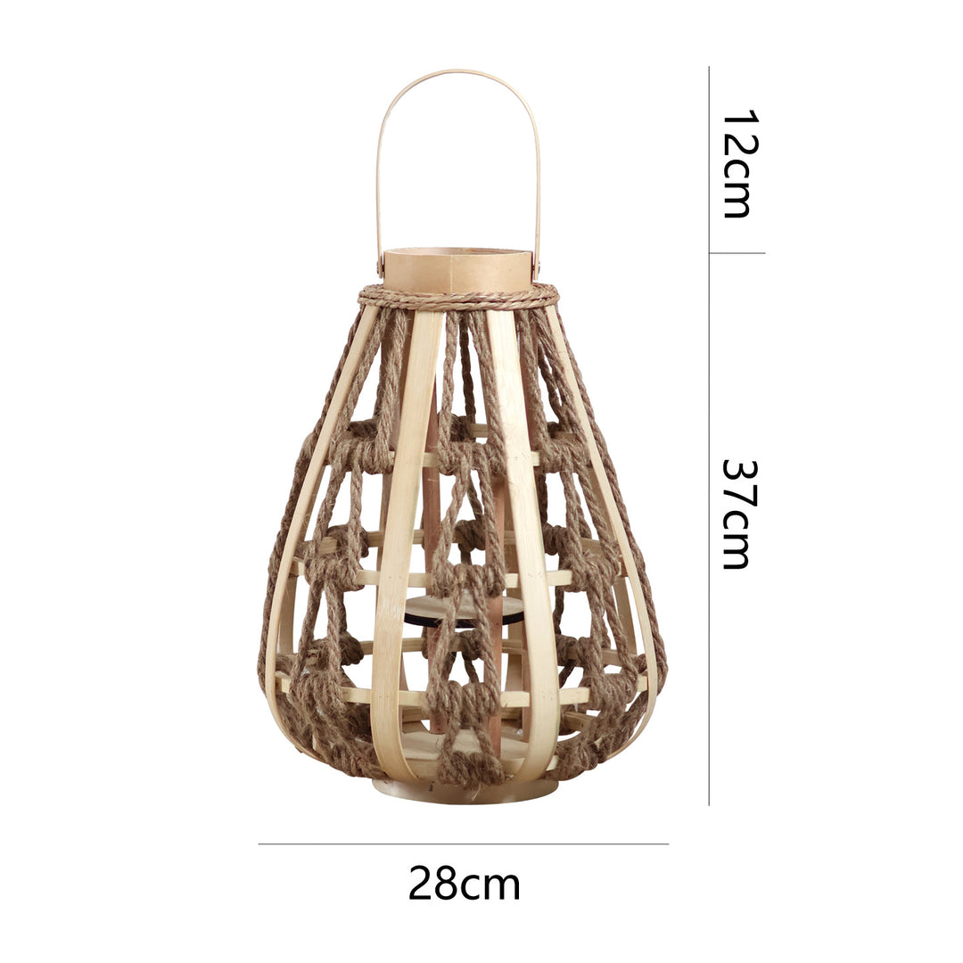Decorative lantern made of rattan Kalsten