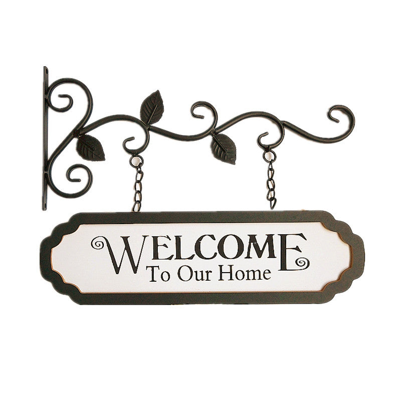 Rustic Welcome Home Wall Hanger Sign