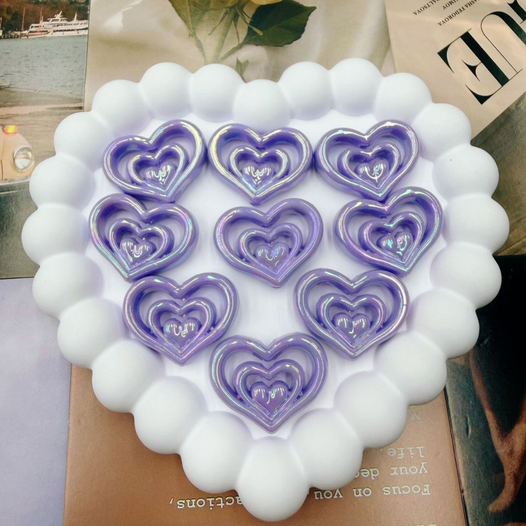 Decorative Heart-Shaped Resin Candle Holder kalsten