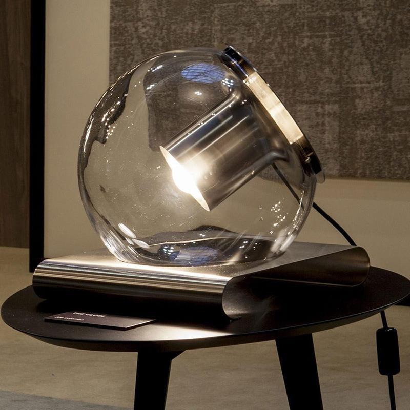 Modern Glass Sphere Table Lamp