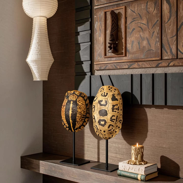 Unique Decorative Turtle Shell Sculpture