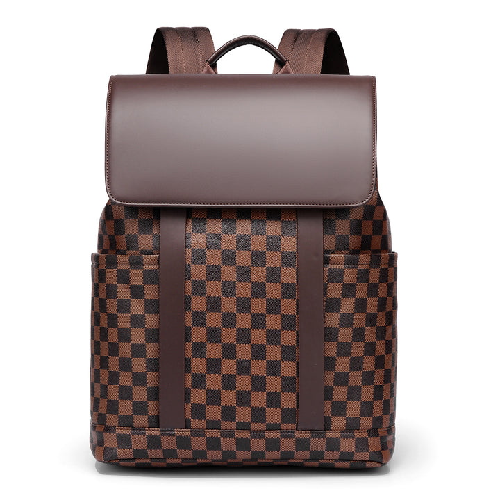 Chic Checkerboard Pattern Backpack Kalsten