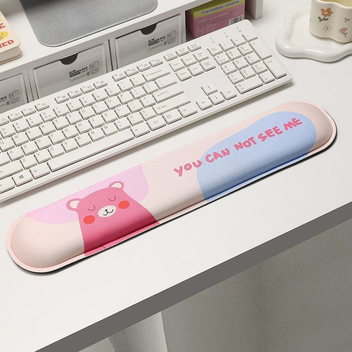 Cute Cartoon Bear-Themed Gaming Mouse Wrist Rest