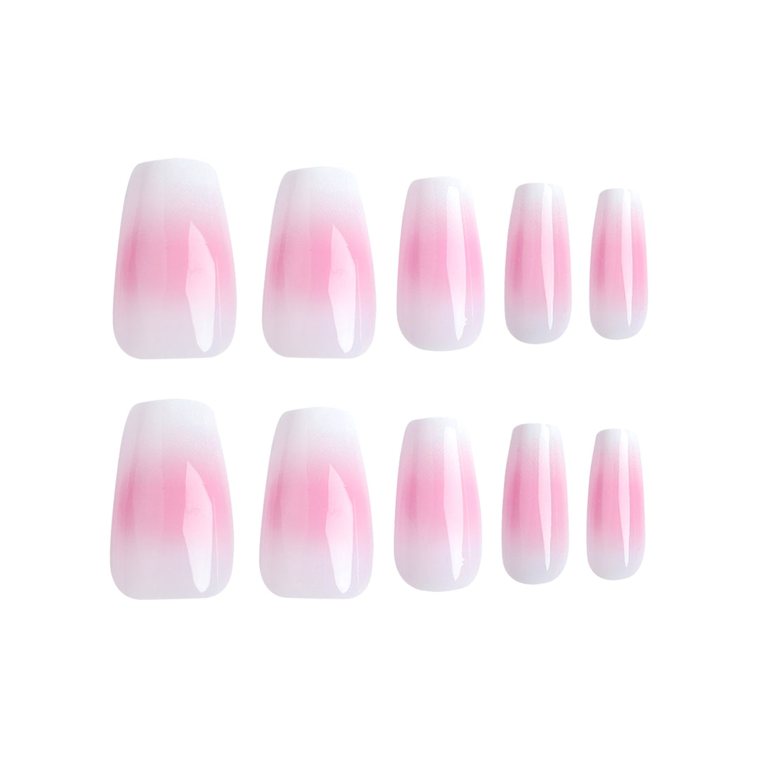 Artful Nail Extensions with Delicate Ombre Effect Kalsten