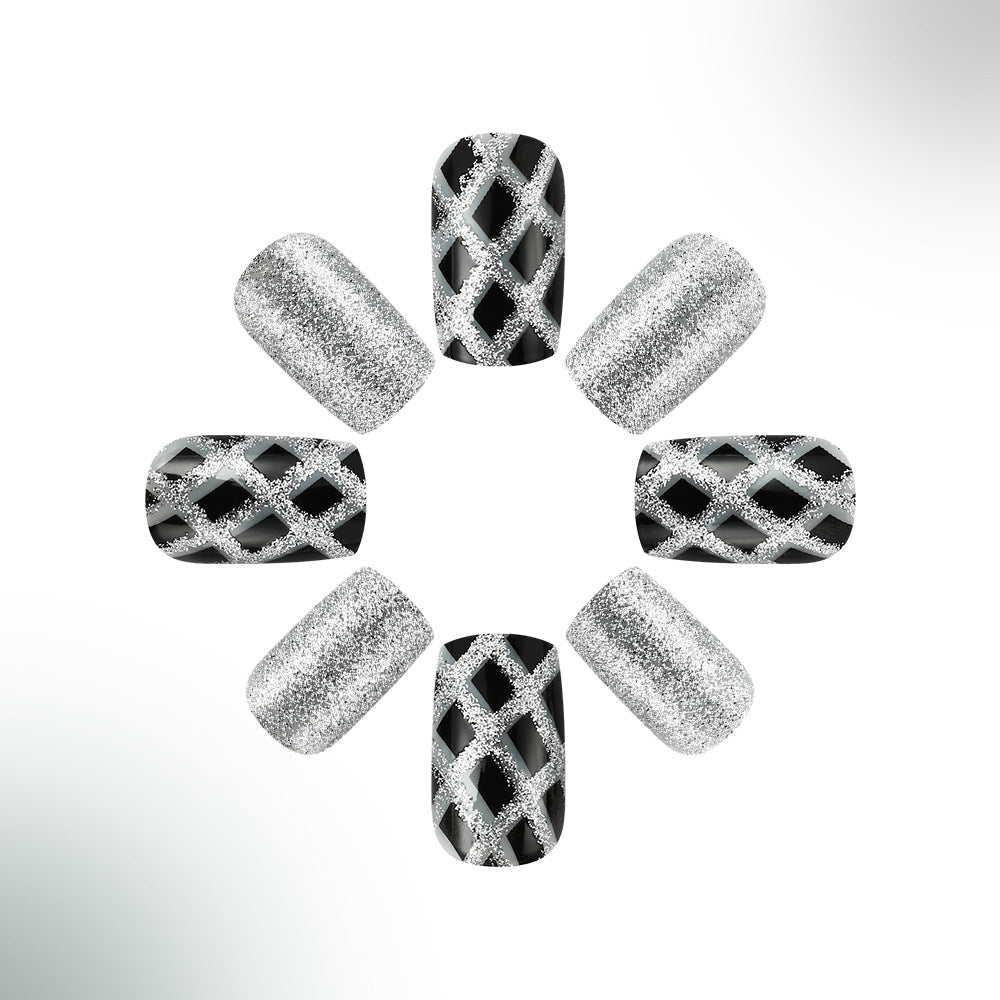 Glamorous Artistic Press-On Nail Set Kalsten