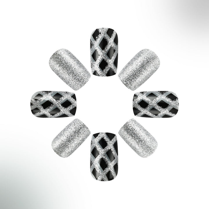 Glamorous Artistic Press-On Nail Set Kalsten