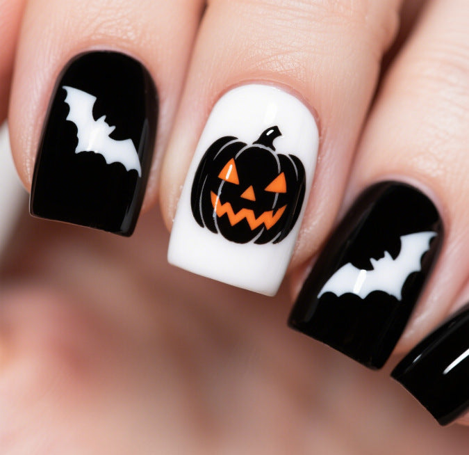 Artistic Halloween Themed Nail Art Kalsten