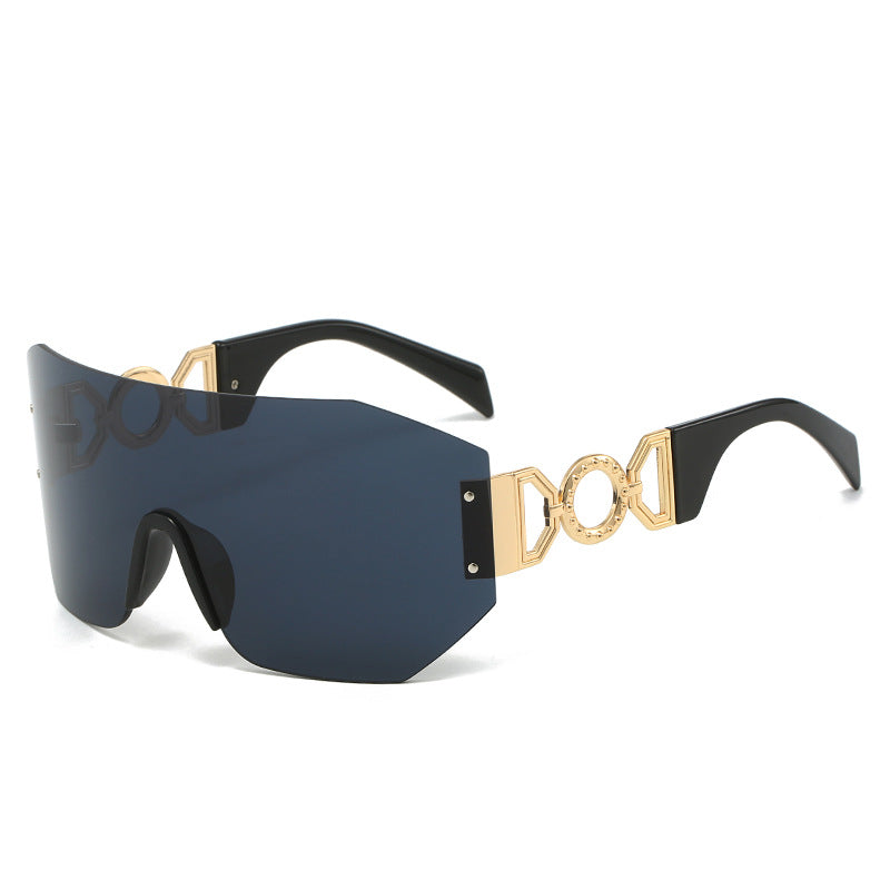 Fashion Statement Wide-Brim Shield Sunglasses Kalsten