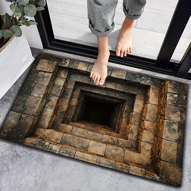 3D Optical Illusion Floor Mat