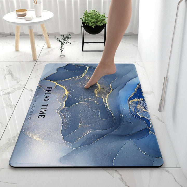 Luxurious Marble Pattern Bath Mat Kalsten