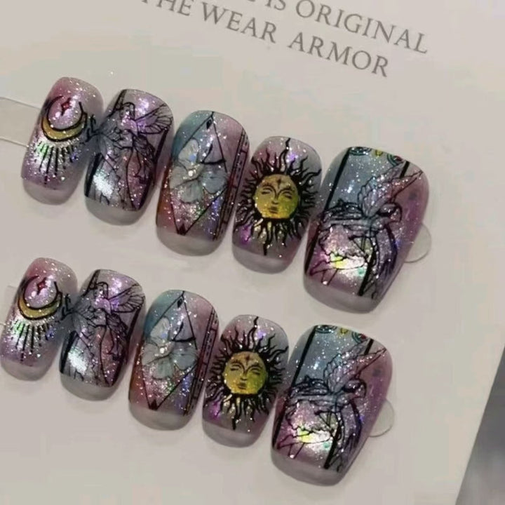 Starry Night Glitter Nail Art Set Kalsten