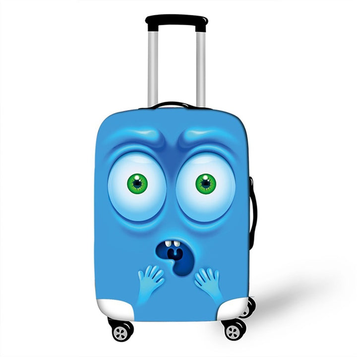 Unisex Hard-shell suitcase with funny cartoon face Kalsten