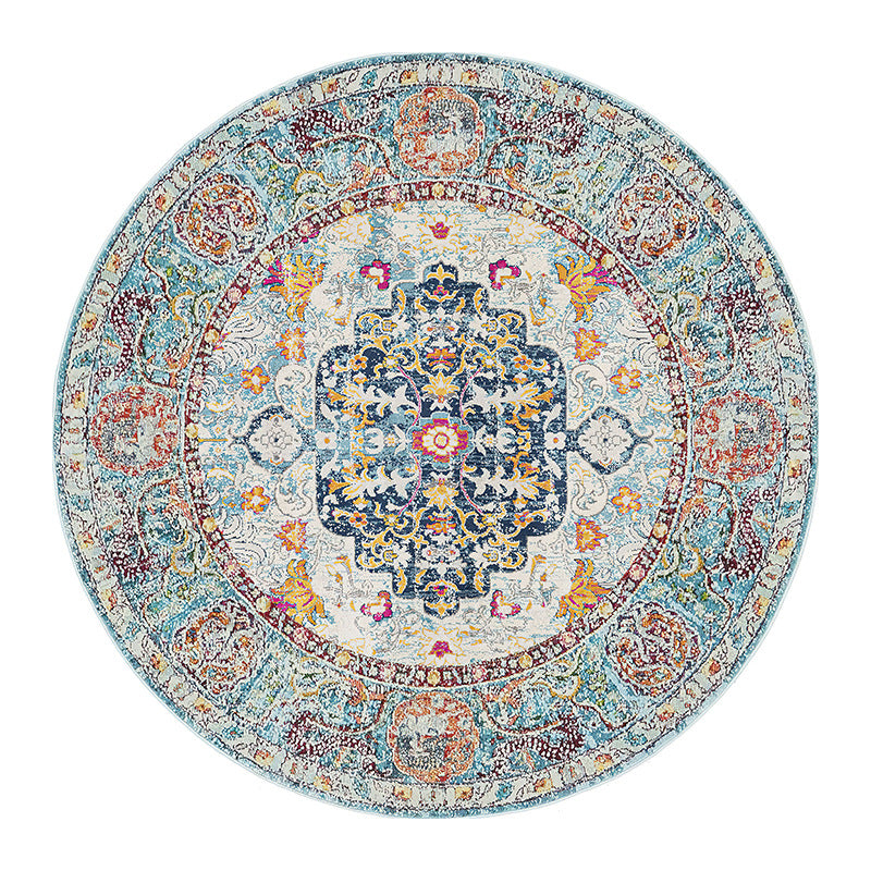 Vintage-Inspired Round Area Rug Kalsten 1791538275