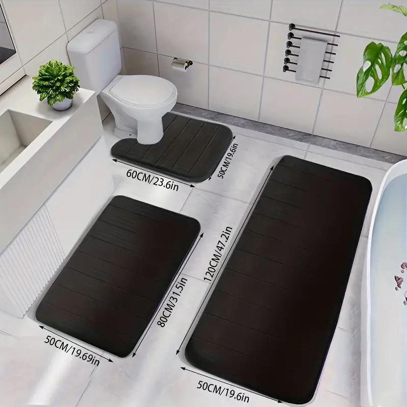Non-Slip Bathroom Mat Set for Home Use