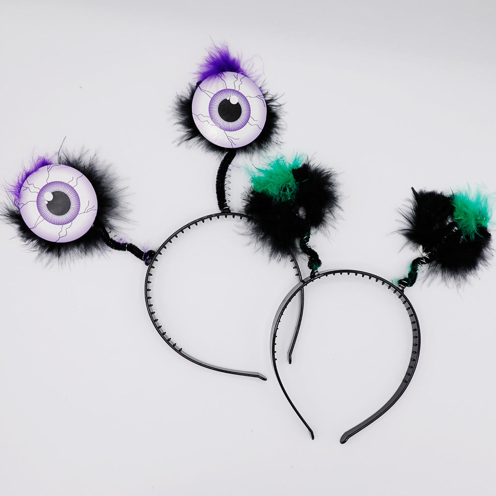 Funny headband with eye motifs