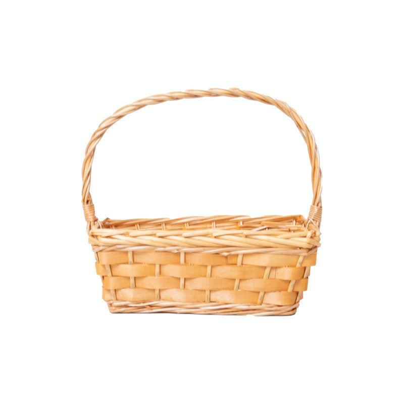 Handcrafted basket made of natural rattan
