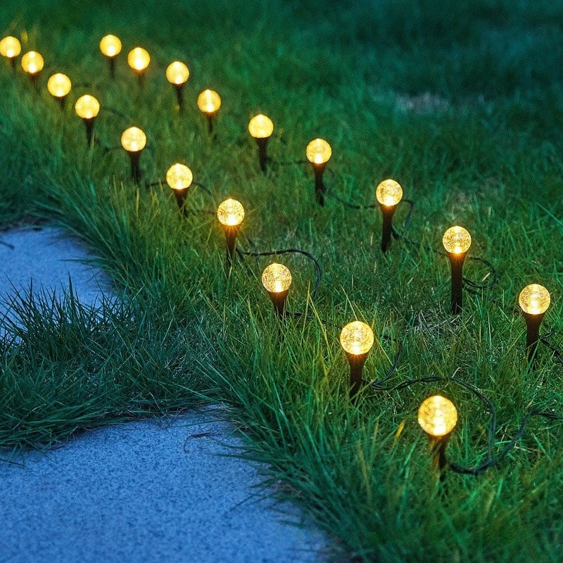 Crescent Moon Solar Garden Stake Lights With Textured Acrylic Diffuser And Warm White LED Kalsten