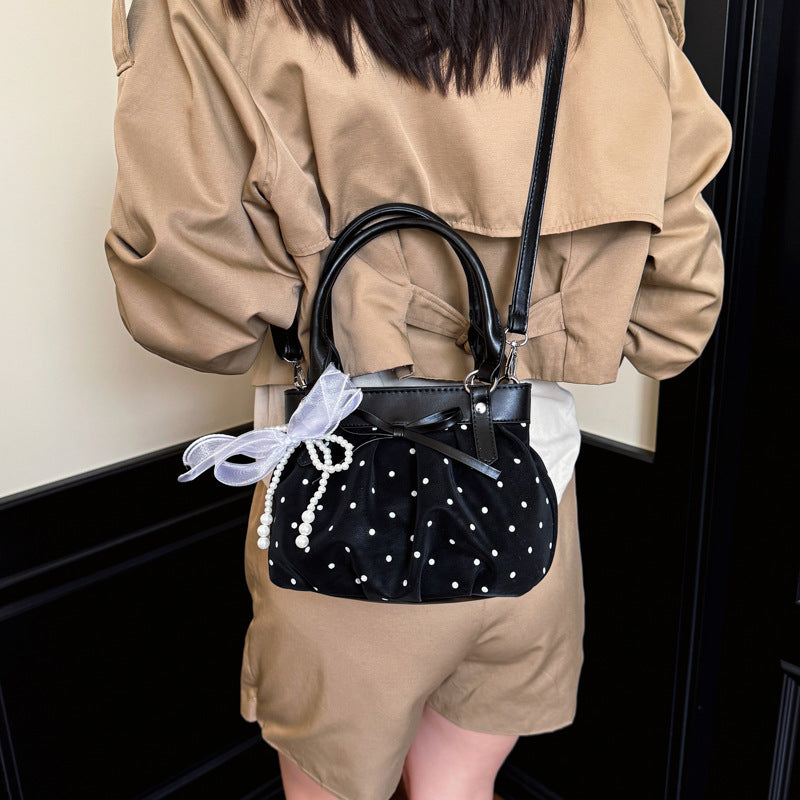 Stylish Polka Dot Handbag