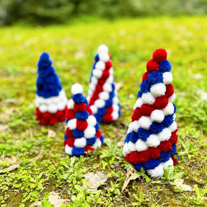 Unisex nan handcrafted Pompon Christmas tree table decoration Kalsten