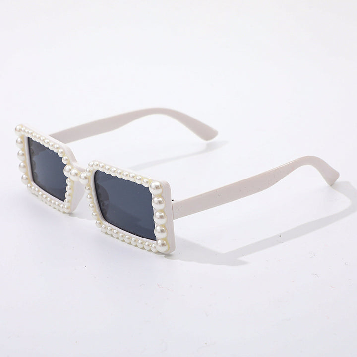 Pearl-Embellished Retro Sunglasses Kalsten