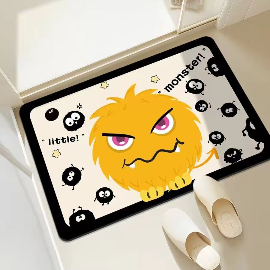Playful Monster-Themed Bath Mat Kalsten
