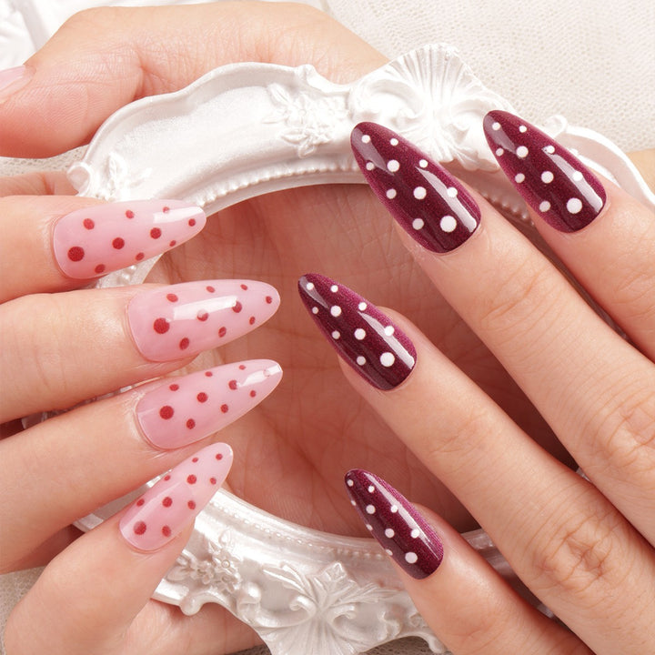 Elegant Floral Bow Press-On Nail Tips Kalsten