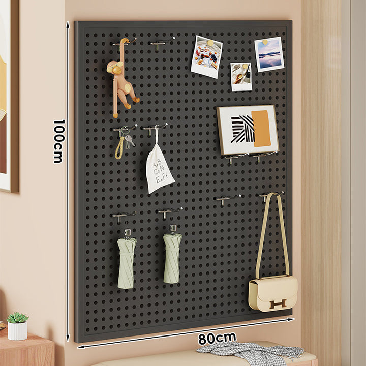 S-Shaped Offset Pegboard Utility Hooks with Support Post