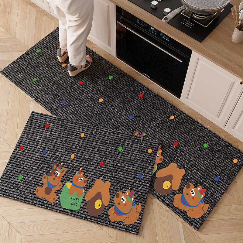 Cartoon-Themed Anti-Fatigue Kitchen Mat