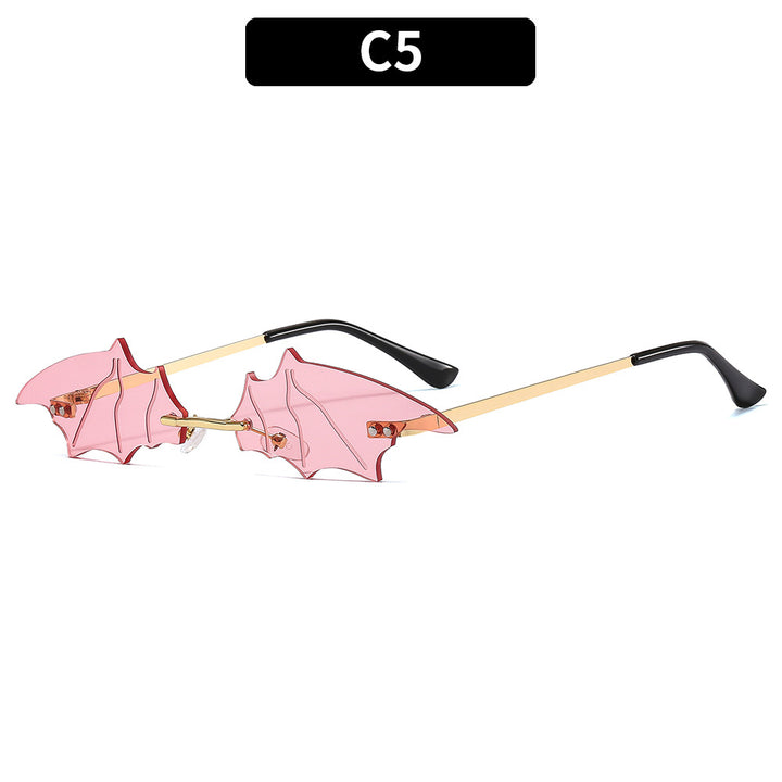 Artistic Bat-Shaped Sunglasses