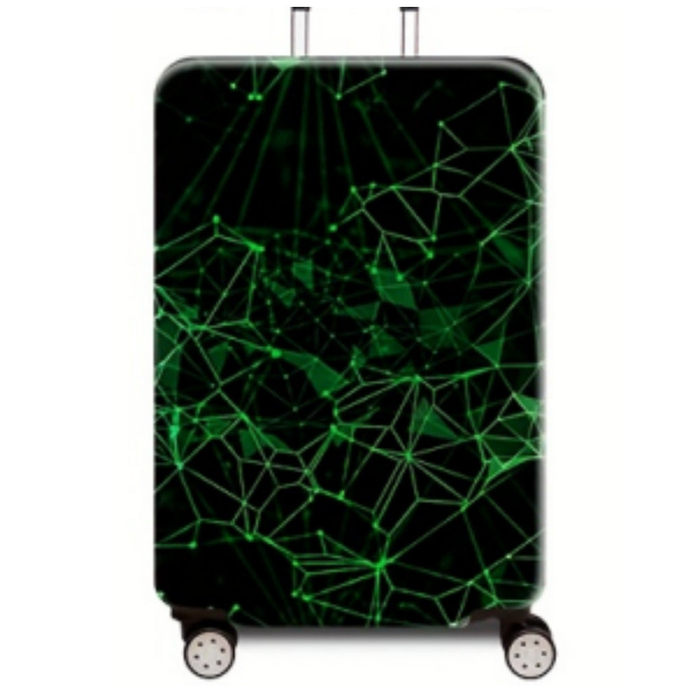 Women Hard Shell Travel Suitcase with Futuristic Network Design Kalsten