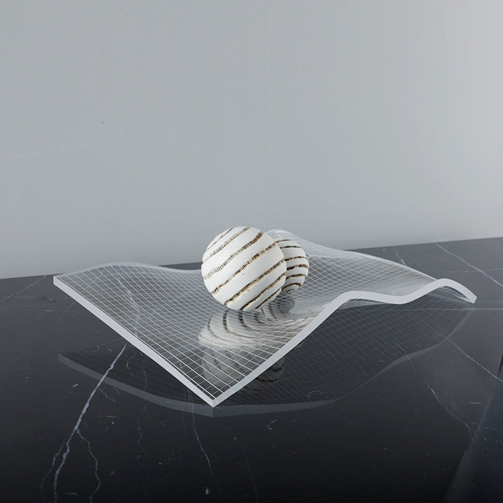 Modern Decorative Wave Sculpture
