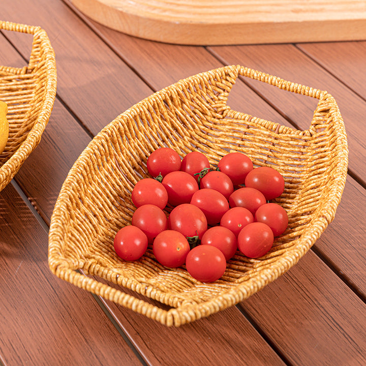 Decorative Handwoven Serving Tray Kalsten