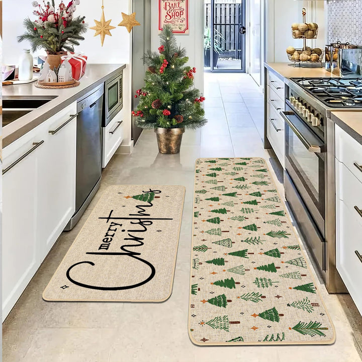 Festive Holiday Kitchen Runner Mat Kalsten