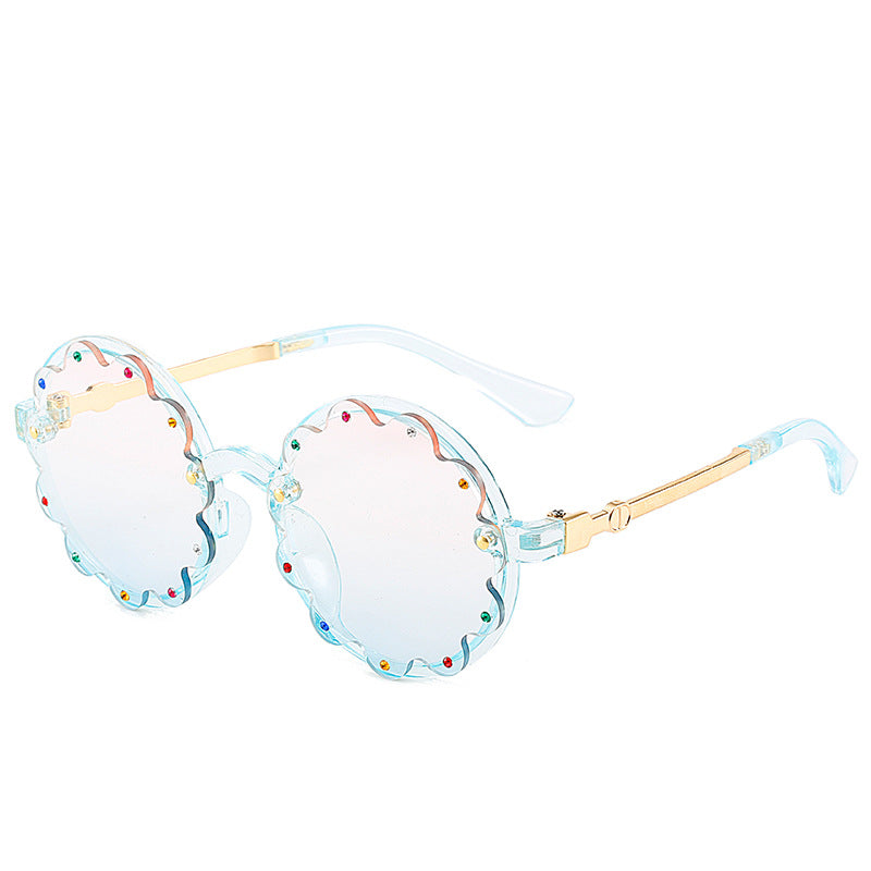 Stylish Decorative Round Frame Sunglasses Kalsten