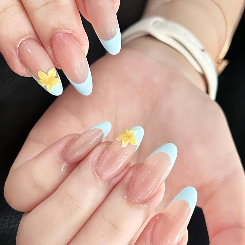 Floral-Designed Press-On Nail Set Kalsten