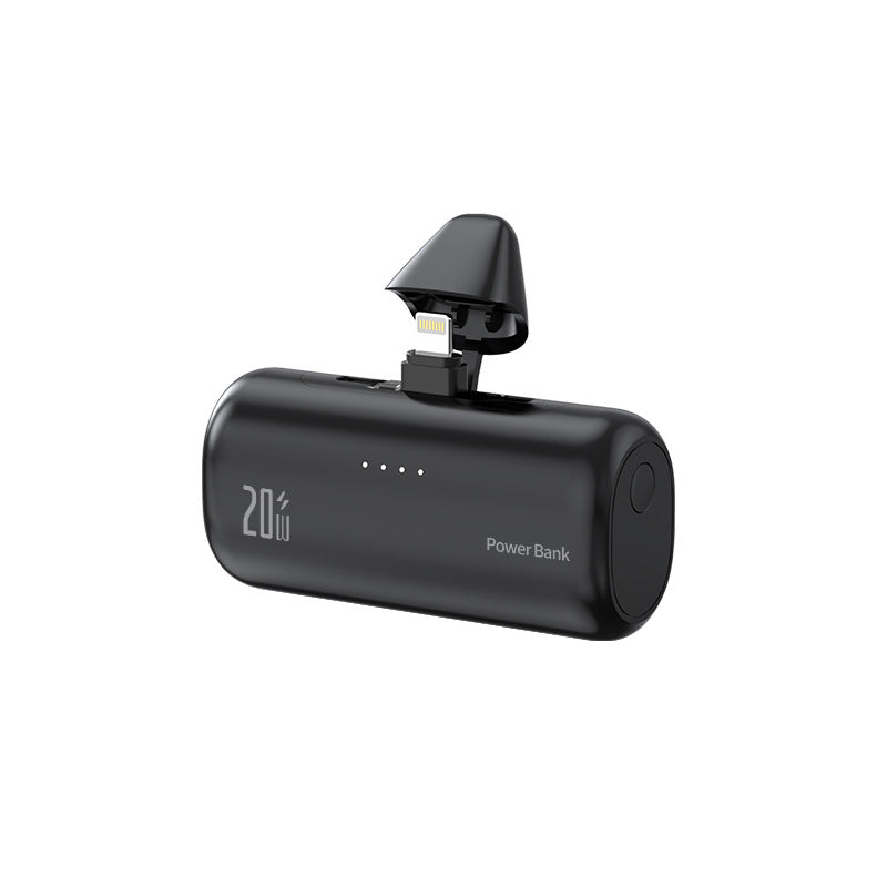 Portable power bank with integrated Lightning connector and quick charge function Kalsten